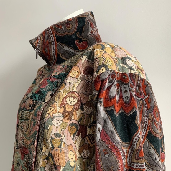 Vintage Village Factory Velour Coat. - Picture 9 of 10